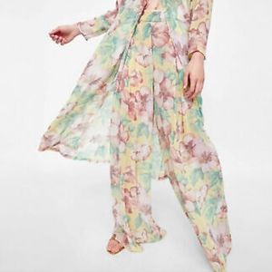 Zara Floral Print Pallazo Pants